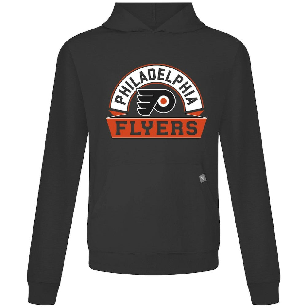 NHL Black Philadelphia Flyers Levelwear Relay Banner Arch Pullover Hoodie