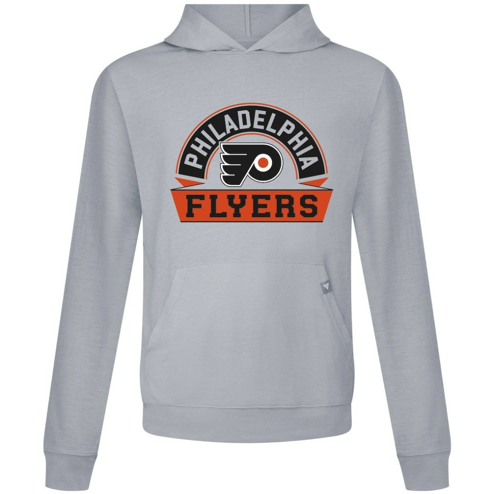 NHL Gray Philadelphia Flyers Levelwear Relay Banner Arch Pullover Hoodie