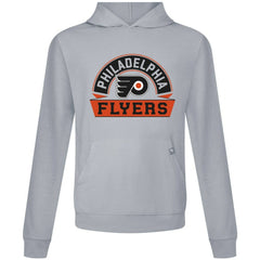 NHL Gray Philadelphia Flyers Levelwear Relay Banner Arch Pullover Hoodie