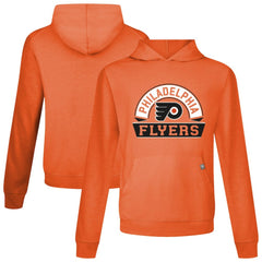 NHL Orange Philadelphia Flyers Levelwear Relay Banner Arch Pullover Hoodie