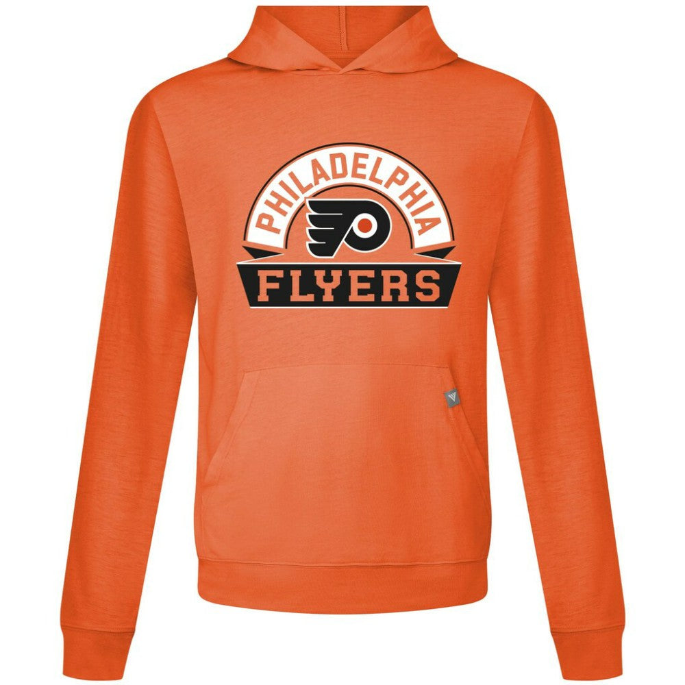 NHL Orange Philadelphia Flyers Levelwear Relay Banner Arch Pullover Hoodie