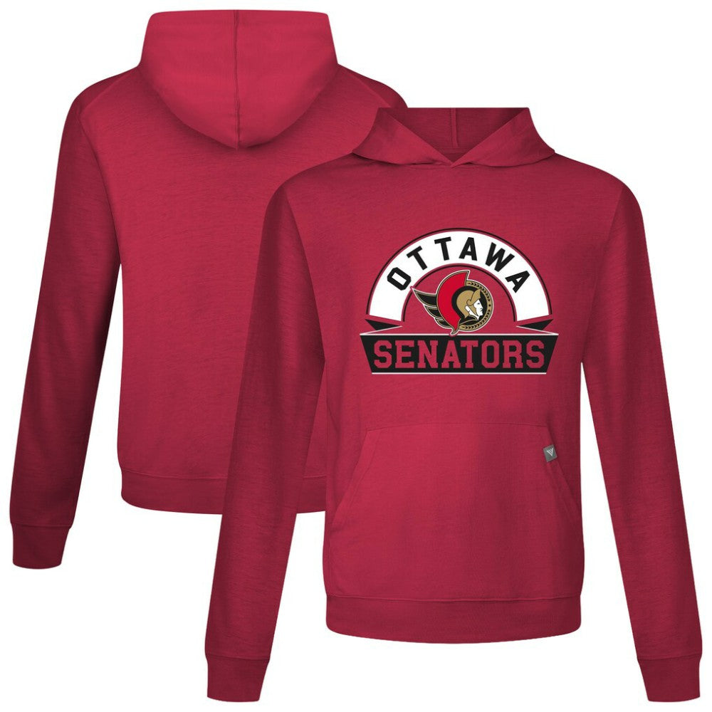 NHL Red Ottawa Senators Levelwear Relay Banner Arch Pullover Hoodie
