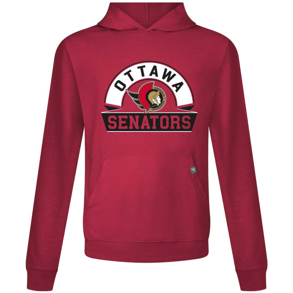 NHL Red Ottawa Senators Levelwear Relay Banner Arch Pullover Hoodie