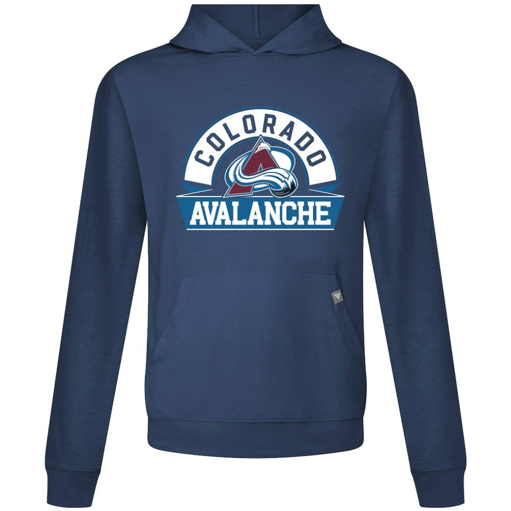 NHL Navy Colorado Avalanche Levelwear Relay Banner Arch Pullover Hoodie