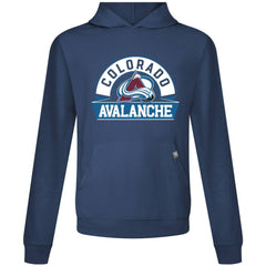 NHL Navy Colorado Avalanche Levelwear Relay Banner Arch Pullover Hoodie