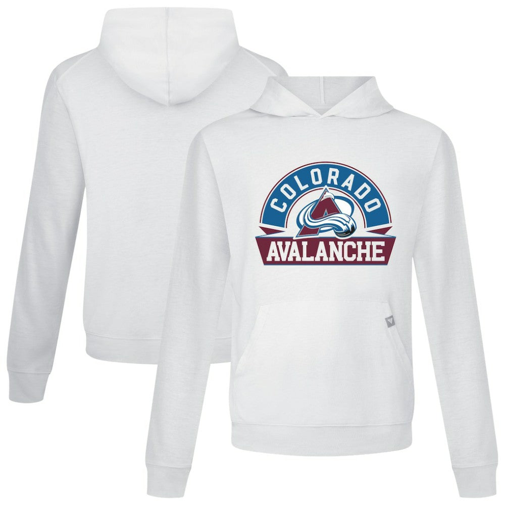 NHL White Colorado Avalanche Levelwear Relay Banner Arch Pullover Hoodie