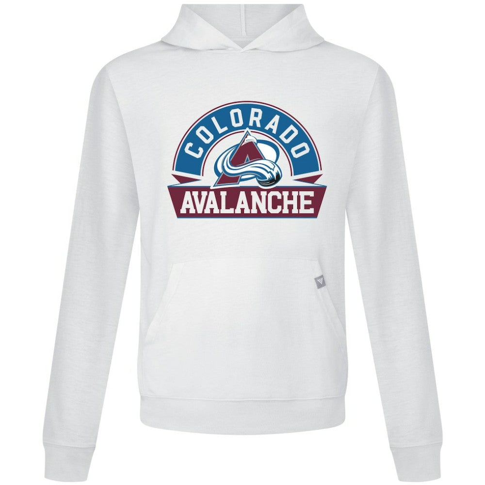NHL White Colorado Avalanche Levelwear Relay Banner Arch Pullover Hoodie