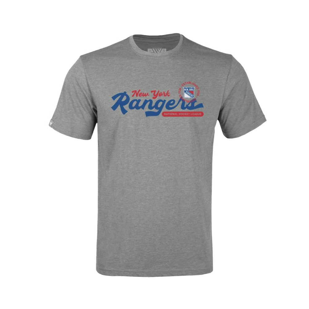 NHL Gray New York Rangers Levelwear Youth Little Richmond Monument T-Shirt