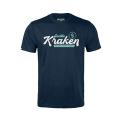 NHL Navy Seattle Kraken Levelwear Youth Little Richmond Monument T-Shirt