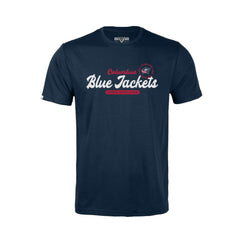 NHL Navy Columbus Blue Jackets Levelwear Youth Little Richmond Monument T-Shirt