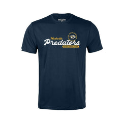 NHL Navy Nashville Predators Levelwear Youth Little Richmond Monument T-Shirt