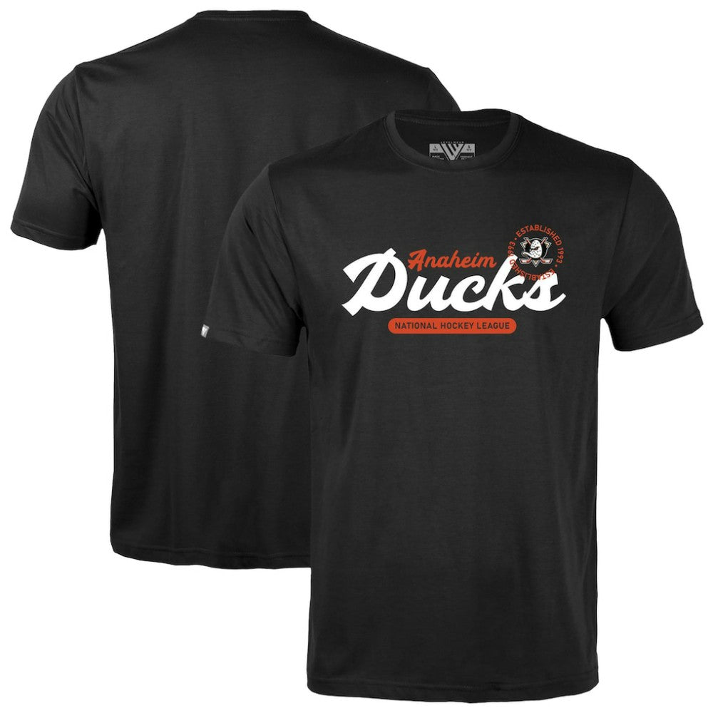 NHL Black Anaheim Ducks Levelwear Youth Little Richmond Monument T-Shirt