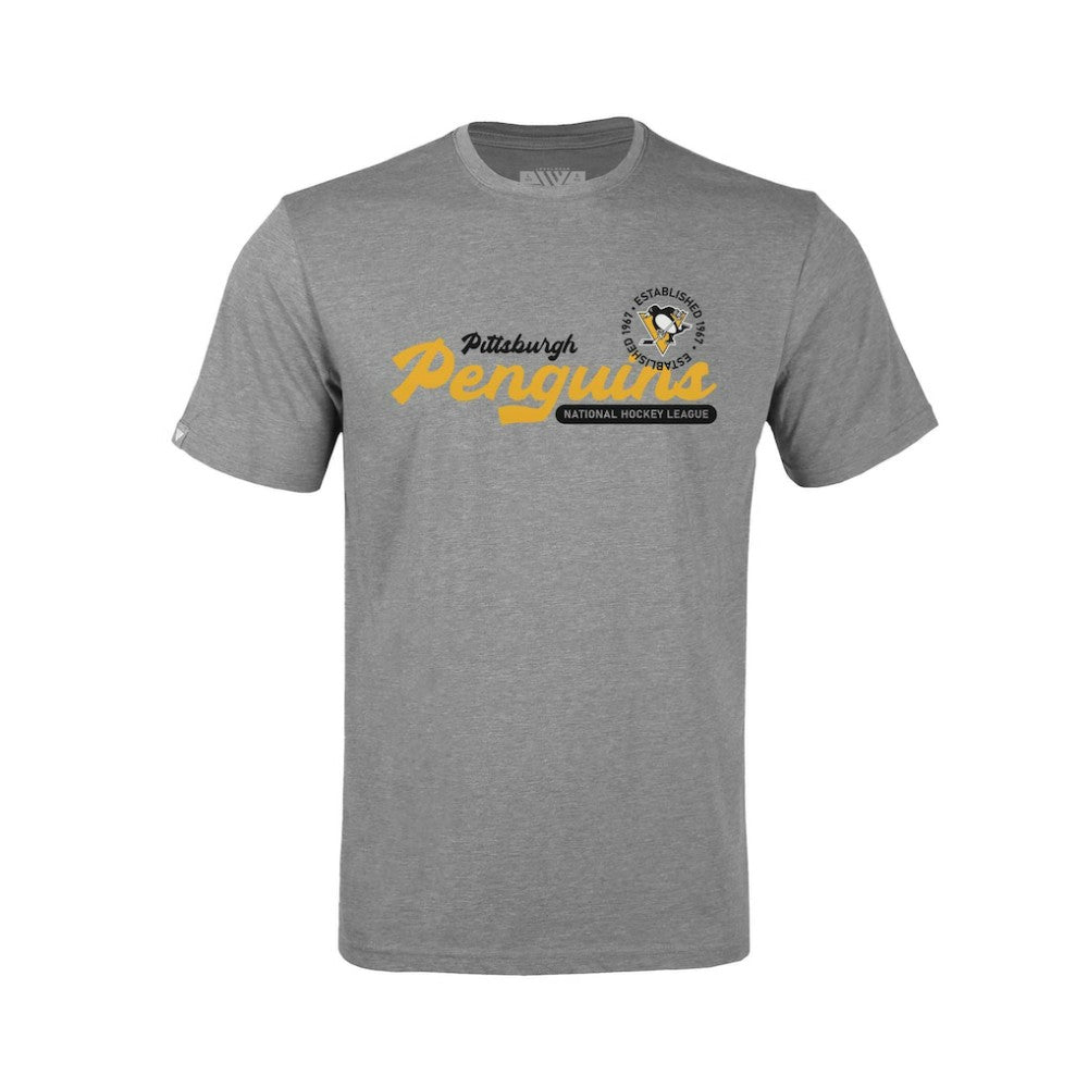 NHL Gray Pittsburgh Penguins Levelwear Youth Little Richmond Monument T-Shirt