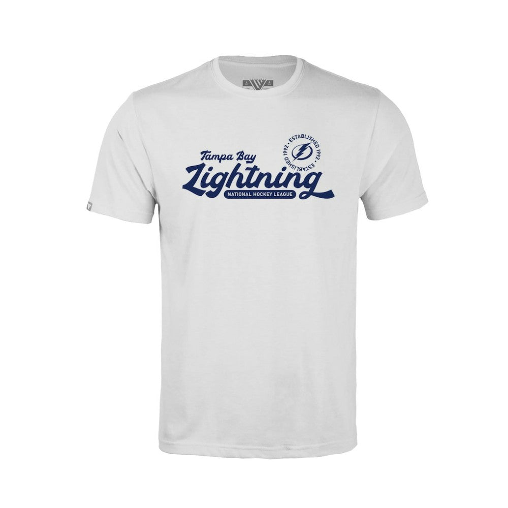NHL White Tampa Bay Lightning Levelwear Youth Little Richmond Monument T-Shirt