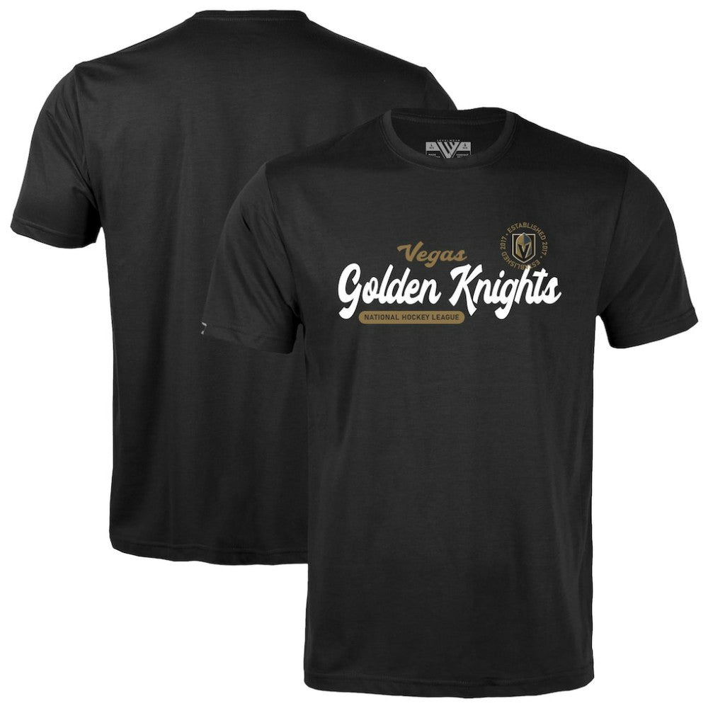 NHL Black Vegas Golden Knights Levelwear Youth Little Richmond Monument T-Shirt