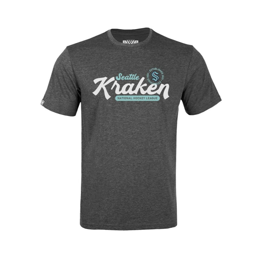 NHL Gray Seattle Kraken Levelwear Youth Little Richmond Monument T-Shirt