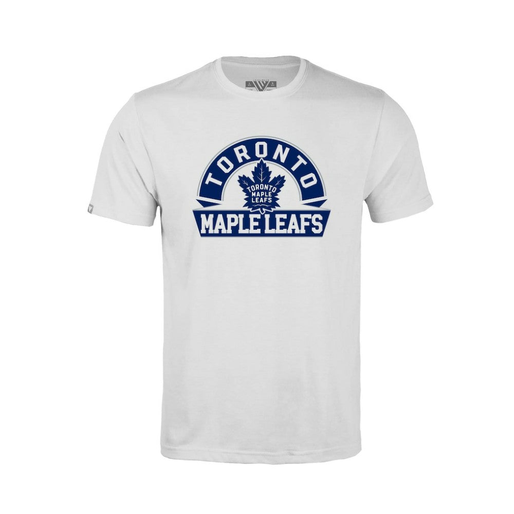NHL White Toronto Maple Leafs Levelwear Youth Little Richmond Banner Arch T-Shirt
