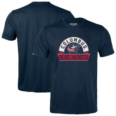 NHL Navy Columbus Blue Jackets Levelwear Youth Little Richmond Banner Arch T-Shirt