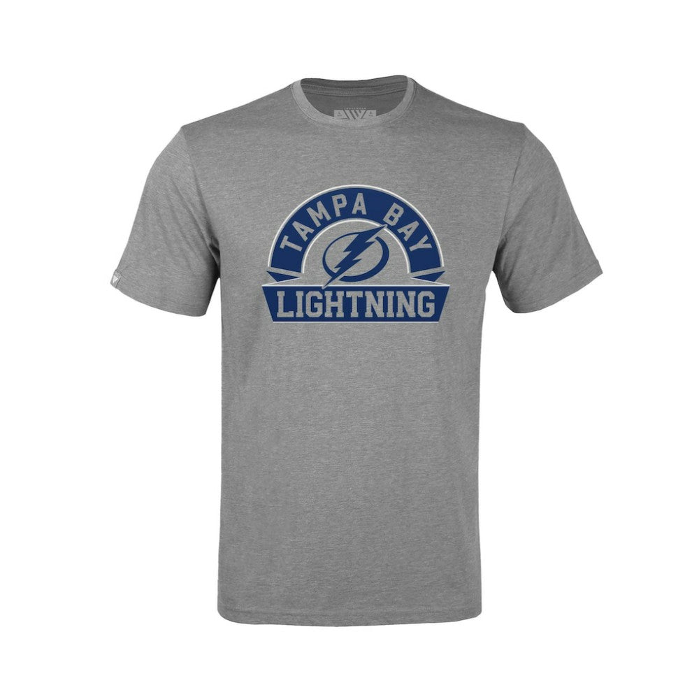 NHL Gray Tampa Bay Lightning Levelwear Youth Little Richmond Banner Arch T-Shirt