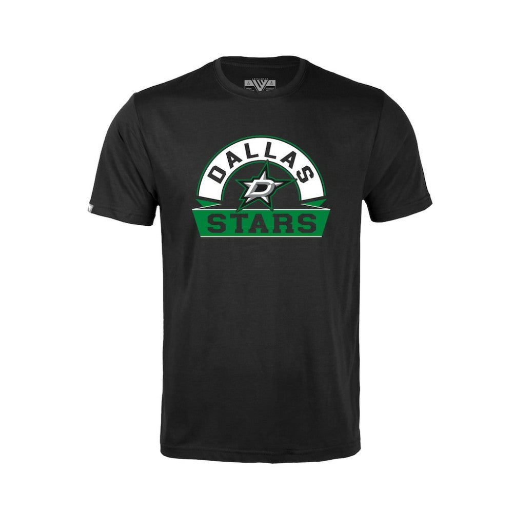 NHL Black Dallas Stars Levelwear Youth Little Richmond Banner Arch T-Shirt