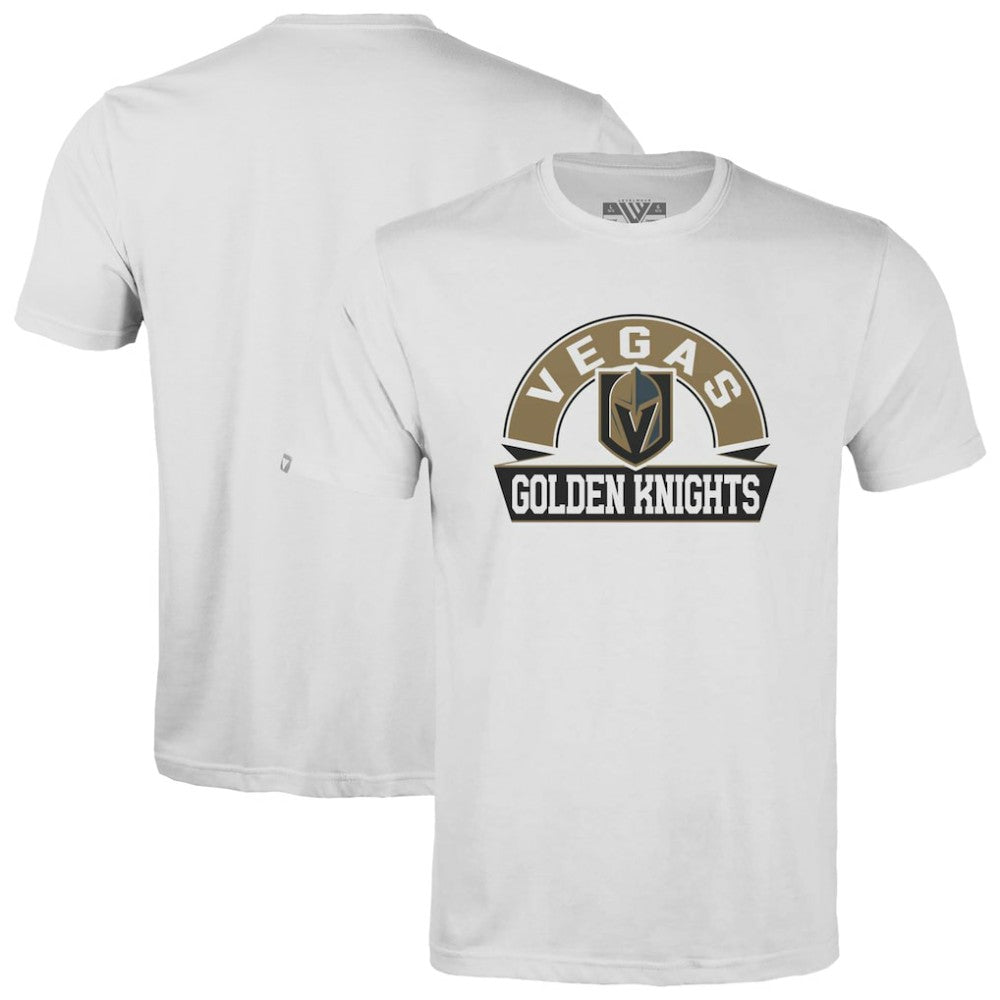 NHL White Vegas Golden Knights Levelwear Youth Little Richmond Banner Arch T-Shirt
