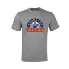 NHL Gray Edmonton Oilers Levelwear Youth Little Richmond Banner Arch T-Shirt