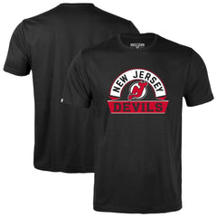 NHL Black New Jersey Devils Levelwear Youth Little Richmond Banner Arch T-Shirt