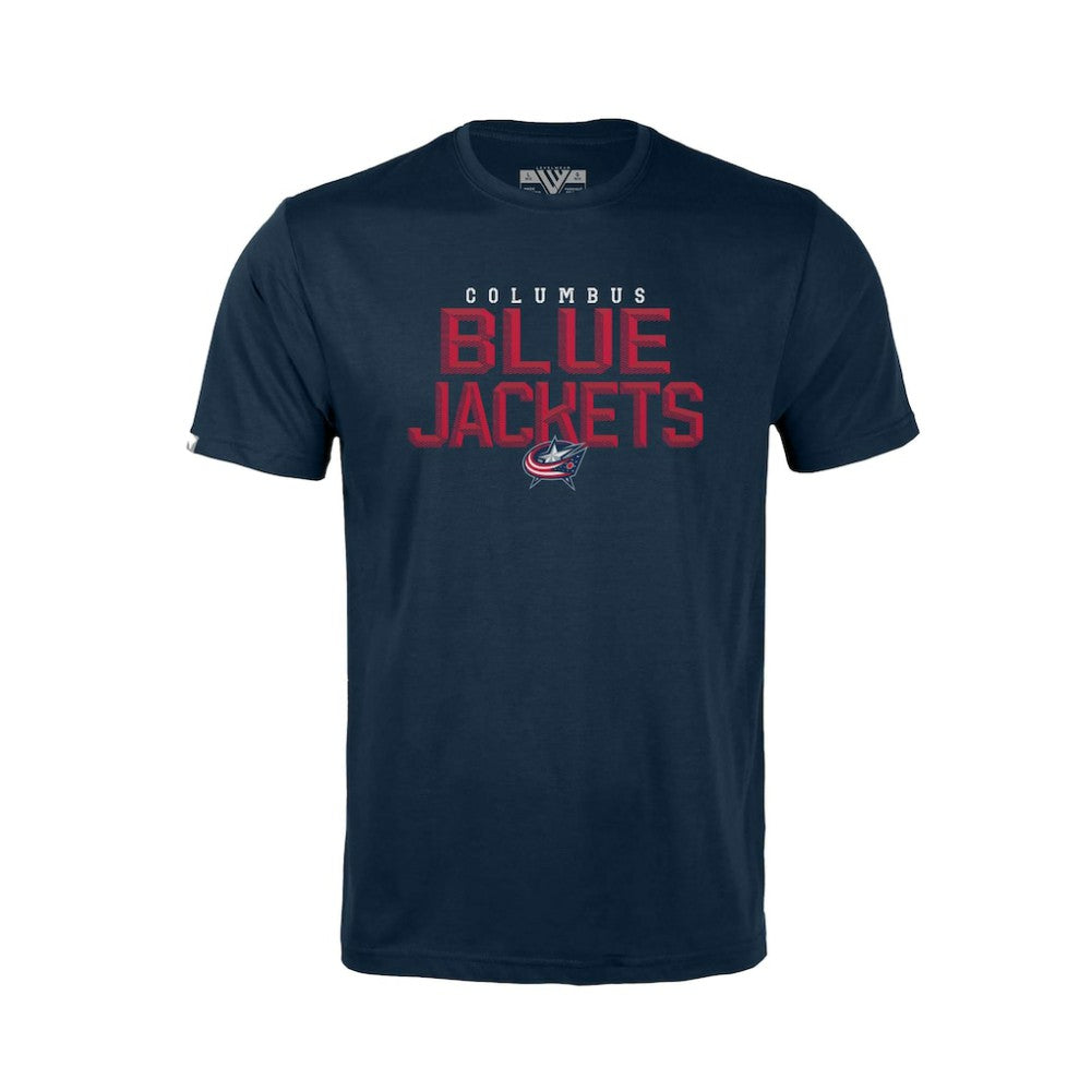 NHL Navy Columbus Blue Jackets Levelwear Youth Little Richmond Carve T-Shirt