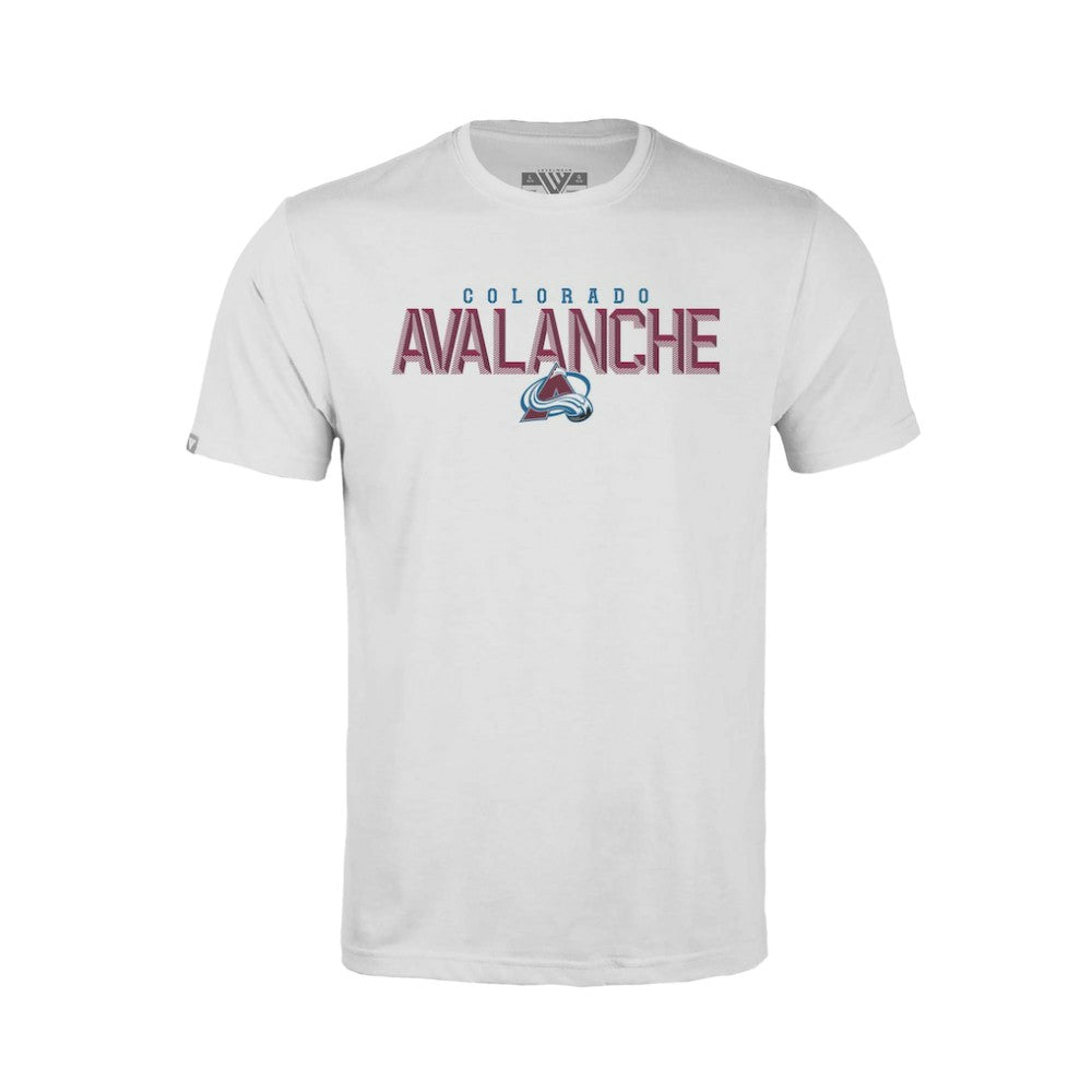 NHL White Colorado Avalanche Levelwear Youth Little Richmond Carve T-Shirt