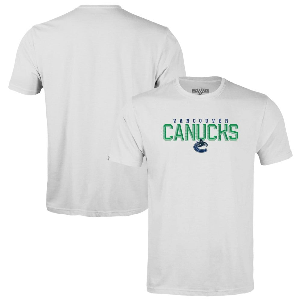 NHL White Vancouver Canucks Levelwear Youth Little Richmond Carve T-Shirt