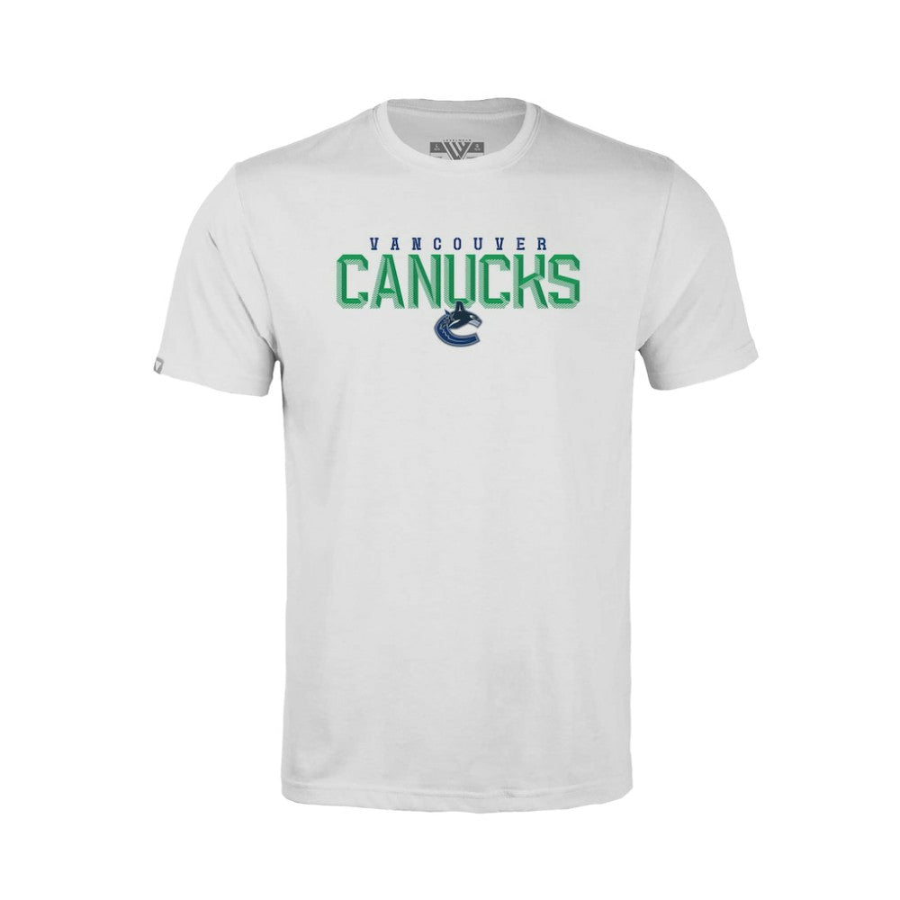NHL White Vancouver Canucks Levelwear Youth Little Richmond Carve T-Shirt