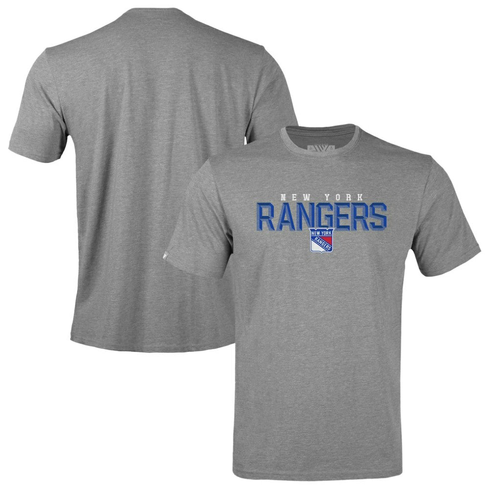 NHL Gray New York Rangers Levelwear Youth Little Richmond Carve T-Shirt