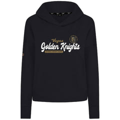 NHL Black Vegas Golden Knights Levelwear Women's Sweet Monument Tri-Blend Cropped Pullover Hoodie