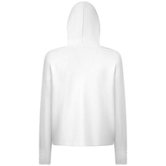 NHL White Toronto Maple Leafs Levelwear Women's Sweet Monument Tri-Blend Cropped Pullover Hoodie