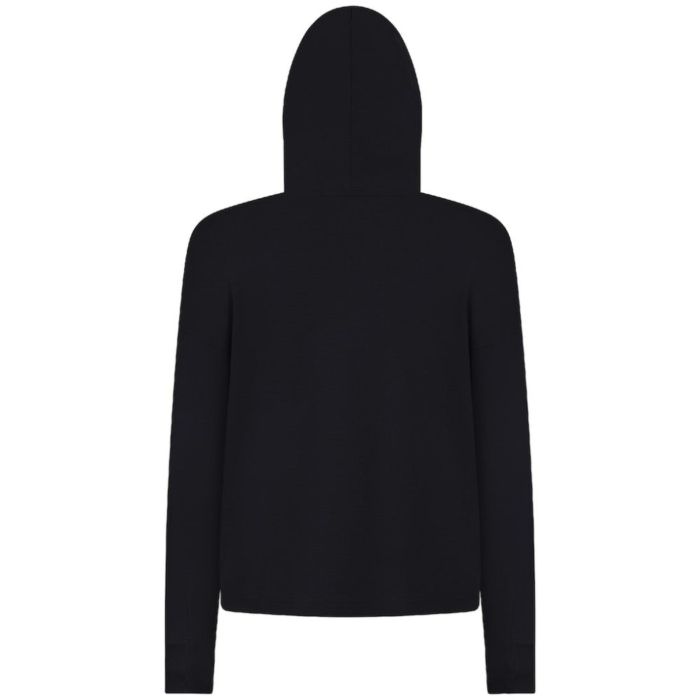 NHL Black Pittsburgh Penguins Levelwear Women's Sweet Banner Arch Tri-Blend Cropped Pullover Hoodie