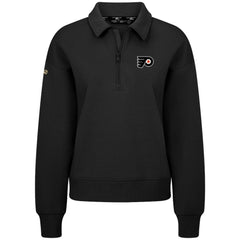 NHL Black Philadelphia Flyers Levelwear Women's Canmore Quarter-Zip Pullover
