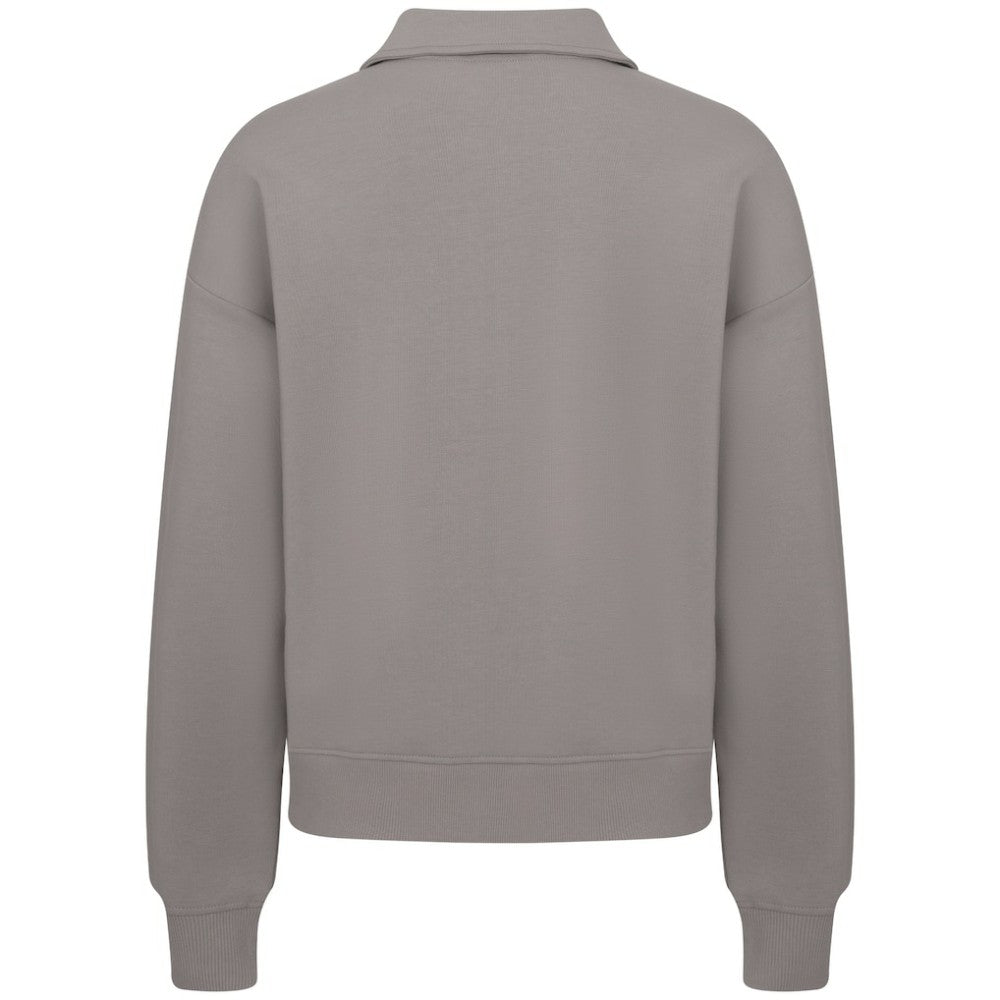 NHL Gray New York Islanders Levelwear Women's Canmore Quarter-Zip Pullover