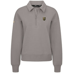 NHL Gray Vegas Golden Knights Levelwear Women's Canmore Quarter-Zip Pullover
