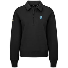 NHL Black Seattle Kraken Levelwear Women's Canmore Quarter-Zip Pullover