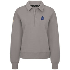 NHL Gray Toronto Maple Leafs Levelwear Women's Canmore Quarter-Zip Pullover