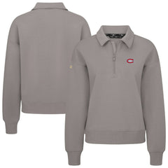 NHL Gray Montreal Canadiens Levelwear Women's Canmore Quarter-Zip Pullover