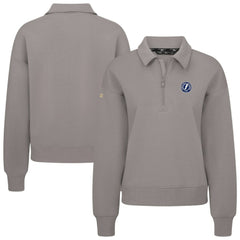 NHL Gray Tampa Bay Lightning Levelwear Women's Canmore Quarter-Zip Pullover