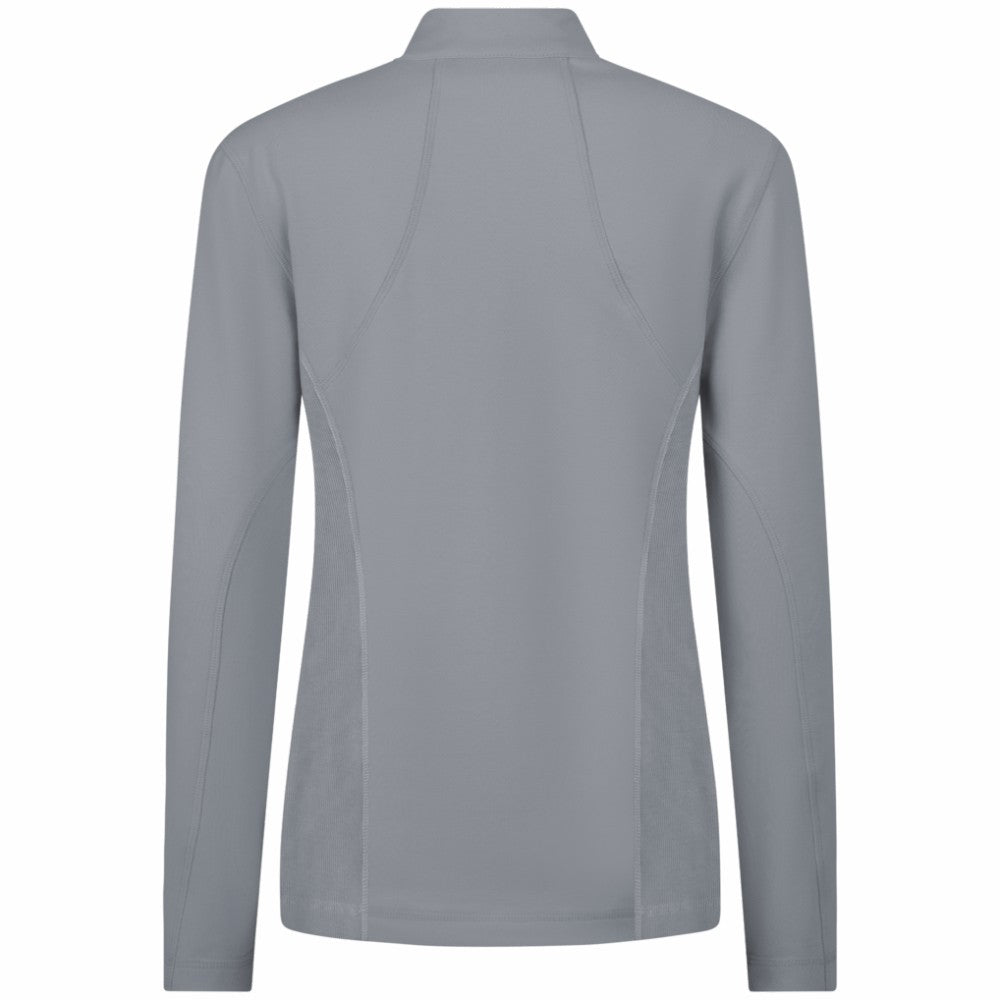 NHL Gray New Jersey Devils Levelwear Women's Upright Quarter-Zip Pullover
