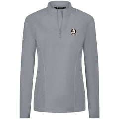 NHL Gray Anaheim Ducks Levelwear Women's Upright Quarter-Zip Pullover
