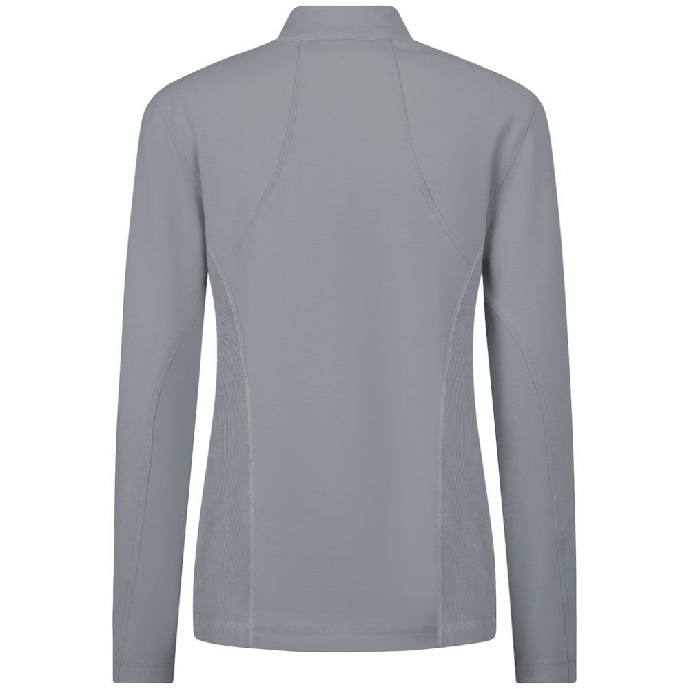 NHL Gray Vancouver Canucks Levelwear Women's Upright Quarter-Zip Pullover