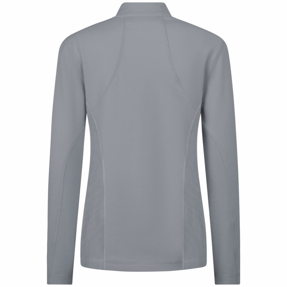 NHL Gray Florida Panthers Levelwear Women's Upright Quarter-Zip Pullover