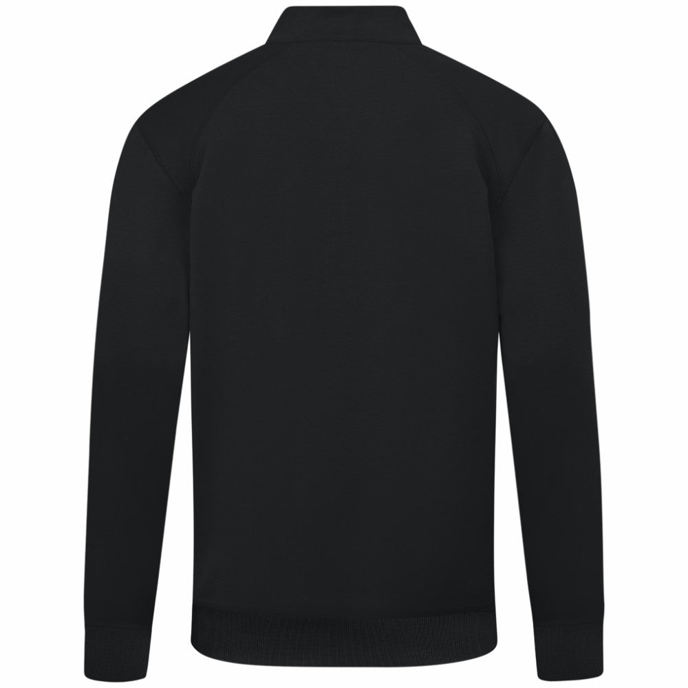 NHL Black New York Rangers Levelwear Upright Tri-Blend Quarter-Zip Pullover