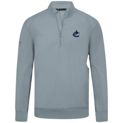 NHL Gray Vancouver Canucks Levelwear Upright Tri-Blend Quarter-Zip Pullover