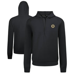 NHL Black Boston Bruins Levelwear Technic Quarter-Zip Pullover Hoodie