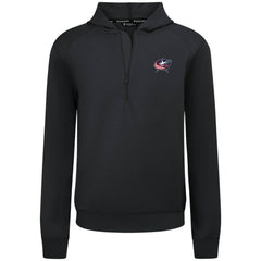 NHL Black Columbus Blue Jackets Levelwear Technic Quarter-Zip Pullover Hoodie